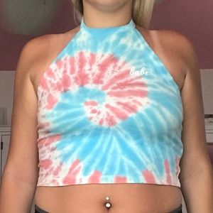 tie dye halter top